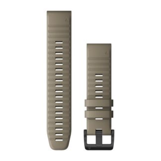 Paski do zegarka QuickFit® 22 Ciemny piaskowy silikonowy