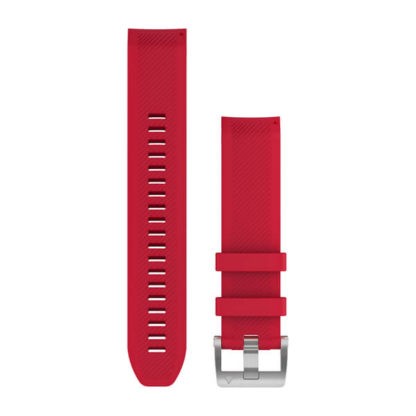 Paski do zegarka QuickFit® 22 Silikonowy pasek w kolorze czerwonej plazmy